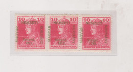 HUNGARY 1919 SZEGED SZEGEDIN Locals Mi 22 Strip Of 3 MNH - Emissioni Locali