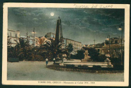 VZ004 - TORRE DEL GRECO NAPOLI - MONUMENTO AI CADUTI  1915-1918  ANIMATA 1930 - Torre Del Greco
