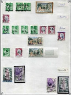 !!! ALGERIE : LOT DE 19 TIMBRES SURCHARGES EA (SETIF, BATNA...) - Collections, Lots & Séries