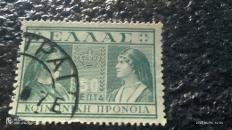 YUNANİSTAN--1940-50--        50L    .   VERGİ PULLARI            USED - Fiscale Zegels