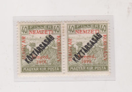 HUNGARY 1919 SZEGED SZEGEDIN Locals Mi 34 Pair  Hinged - Emissions Locales