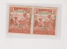 HUNGARY 1919 SZEGED SZEGEDIN Locals Mi 6 Pair  Hinged - Local Post Stamps
