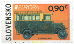 299484 MNH ESLOVAQUIA 2013 EUROPA CEPT 2013 - VEHICULOS POSTALES - Nuovi