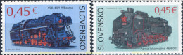 337517 MNH ESLOVAQUIA 2015 LOCOMOTORAS A VAPOR - Nuovi