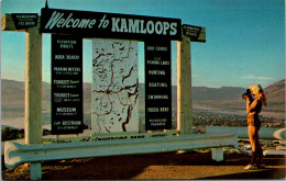 Canada Kamloops Tourist Bureau Welcome Sign - Kamloops