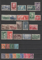 FRANCE - ANNÉE COMPLÈTE Oblitérés 1937 (hors PEXIP) - 34 Timbres (dont Descartes & Samothrace NEUFS *) - Yvert 334-371 - ....-1939