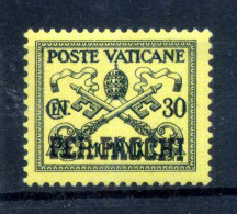 1931 VATICANO PACCHI POSTALI N.5 * 30 Centesimj - Paquetes Postales