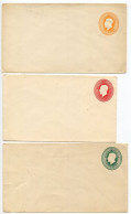 Canada 1920's 3 Different Mint Postal Envelopes - 1c. & Two 2c. King George V - 1903-1954 De Koningen