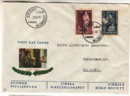 Finlande - Lettre De 1948 - Oblit Helsinki - Exp Vers Helsinki - Traduction Du Nouveau Testament - Valeur 7,50 Euros - Covers & Documents