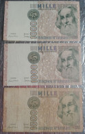 3 Banknote Billet ITALIA 1000 Lire Marco Polo 1982 TB / TTB / SPL - 1.000 Lire