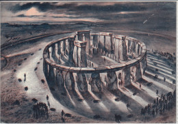 STONEHENGE,  Wiltshire,  From The East, As It Might Have Appeared In The Final Phase Of Its Construction, From A Drawing - Stonehenge