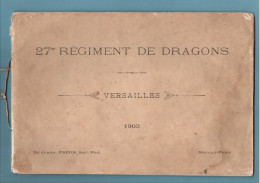 MILITARIA . VERSAILLES . 27 Me RÉGIMENT DE DRAGONS - Réf. N°229L - - Autres & Non Classés