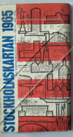 Stockholmskartan 1965 Plan Transports Publics Stockholm - Monde