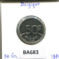 50 FRANCS 1989 FRENCH Text BÉLGICA BELGIUM Moneda #BA683.E - 50 Frank