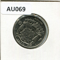 10 FRANCS 1970 DUTCH Text BELGIUM Coin #AU070.U - 10 Frank