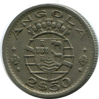 2,5 ESCUDOS 1956 ANGOLA Münze #AP850.D - Angola