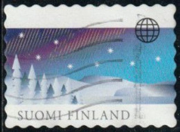 Finlande 2021 Yv. N°2740 - Noël - Aurore Boréale - Oblitéré - Usados