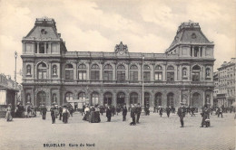 BELGIQUE - Bruxelles - Gare Du Nord - Carte Postale Ancienne - Cercanías, Ferrocarril