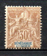 Col33 Colonie Sénégambie Et Niger N° 9 Neuf X MH Cote : 20,00€ - Unused Stamps