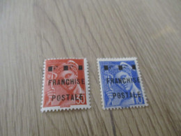 Série De 2 Timbres Neuf ** LIBERATION De MAURIAC Mercure SURCHARGE FFI Franchise Postale - Liberación