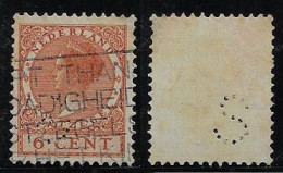 Netherlands 1913/1954 Stamp Perfin S By HaagscheKiosk Company (Segboer) From Gravenhage Lochung Perfore - Perfins