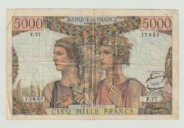 5000 Francs Terre Et Mer Du 16-8-1951 - 300 F 1938-1939