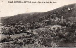 LA VOULTE SUR RHONE SAINT GEORGES LES BAINS VUE DE LA ROUTE DES BAINS 1909 TBE - La Voulte-sur-Rhône