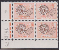 FRANCE PREOBLITERE N° 142** MONNAIE GAULOISE COIN DATE DU 15/12/75 - Precancels