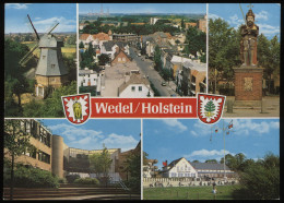 (B3596) AK Wedel In Holstein, Windmühle, Roland - Wedel