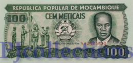 MOZAMBIQUE 100 METICAIS 1989 PICK 130c UNC - Mozambico