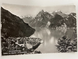 CPSM - SUISSE - Vierwaldstättersee - Sisikon Mit Gitschen Und Urirotstock - Cachet Gasthaus & Pension Sternen - SISIKON - Sisikon