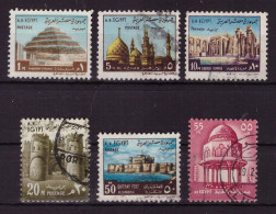 Egypte 1972 - Oblitéré - Histoire - Monuments - Michel Nr. 1067-1072 Série Complète (egy349) - Gebruikt