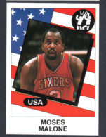 Figurina Panini Supersport 1986 - N° 132 - Moses Malone (USA) - Basket (Rara) - 1980-1989