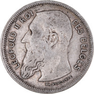 Monnaie, Belgique, Leopold II, 2 Francs, 2 Frank, 1909, TB+, Argent, KM:58.1 - 2 Francs