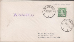 1954. CANADA. Interesting Shipmail Cover With Cancel From Belgium: ANTWERPEN 13-10-54 + PAKET... (Michel 278) - JF439349 - Lettres & Documents