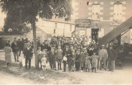 Durtal * Carte Photo * Cycles Et Moteurs L. PERPOIL Mécanicien , Café De La Bascule , Poids Public , Avenue De La Gare - Durtal