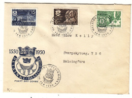 Finlande - Lettre De 1950 - Oblit Helsinki - Architectes - - Covers & Documents
