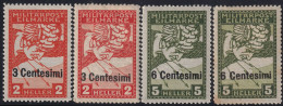 Espressi Serie Completa Sass 3 MLH* + 4 MNH** CV 400 - Oest. Besetzung