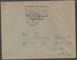 SPM / 11-7-1926 PROVISOIRE "PP" 030 SUR LETTRE ==> SAINTES / COTE 90.00 EUROS  (ref 8942) - Covers & Documents