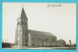 * Geluveld - Gheluvelt (Zonnebeke - Ieper - Ypres) * (fotokaart - Carte Photo) église, Kerk, Church, Kirche, Cimetière - Zonnebeke