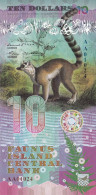 Faunus Island 10 Dollars 2020 Lemurien Emission Privée UNC - Fiktive & Specimen