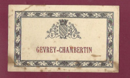 240423 - ETIQUETTE DE VIN BOURGOGNE - GEVREY CHAMBERTIN - Bourgogne