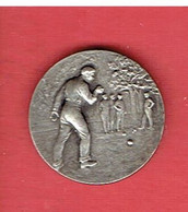 PETITE MEDAILLE ANCIENNE ARGENTE PETANQUE JEUX DE BOULES GRAVEUR FELIX RASUMNY EN TRES BON ETAT - Pétanque