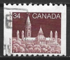 Canada 1985. Scott #952 (U) Parliament (Library)  *Complete Issue* - Coil Stamps