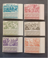 FRANCE COLONIE MADAGASCAR 1946 TCHAD AU RHIN TYPES TIMBRES AERIENS D AFRIQUE EQUATORIALE CAT YVERT N 66/71 MNH - 1946 Tchad Au Rhin