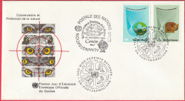 FDC - Enveloppe Genève (Nations-Unies) (19.21-11-1982) - Conservation Et Protection De La Nature (Recto-Verso) - FDC