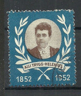 Finland 1952 Alli Trygg-Helenius Vignette Poster Stamp Reklamemarke O - Usati