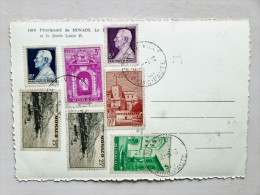 MONACO / 1948, Carte Postale - Non Circulée /  Affr.: Mixte / Cachet MONACO-VILLE - Storia Postale