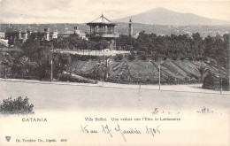 ITALIE - Catania - Villa Bellini - Una Veduta Con L'Etna In Lontananza - Carte Postale Ancienne - Catania