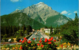 Canada Banff Avenue Looking Towards Cascade Mountains 1981 - Banff